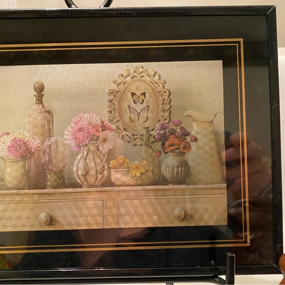 Spring Lot Special Moments Prismatic Floral Picture and Ceramic Chocolate Bunny! - Picture 2 of 6